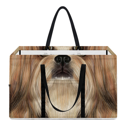 Shih Tzu Portrait Print Utility Tote Bag