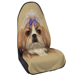 Shih Tzu Portrait Print Waterproof Car Seat Cover