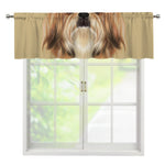 Shih Tzu Portrait Print Window Valance