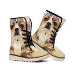 Shih Tzu Portrait Print Winter Boots