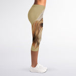 Shih Tzu Portrait Print Women's Capri Leggings