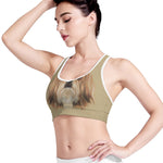 Shih Tzu Portrait Print Women's Sports Bra