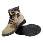 Shih Tzu Portrait Print Work Boots