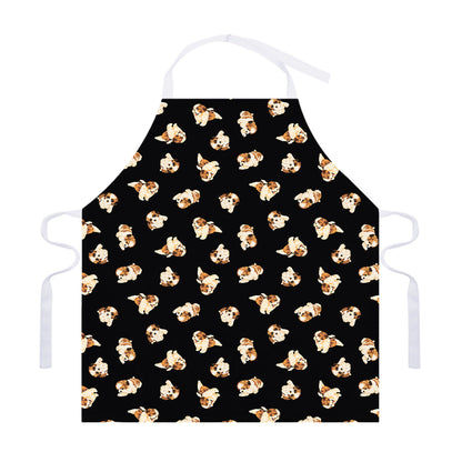 Shih Tzu Puppy Pattern Print Adjustable Apron