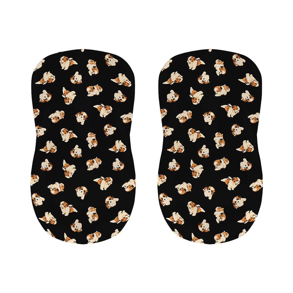 Shih Tzu Puppy Pattern Print Bar Stool Covers