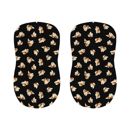 Shih Tzu Puppy Pattern Print Bar Stool Covers