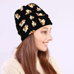 Shih Tzu Puppy Pattern Print Beanie