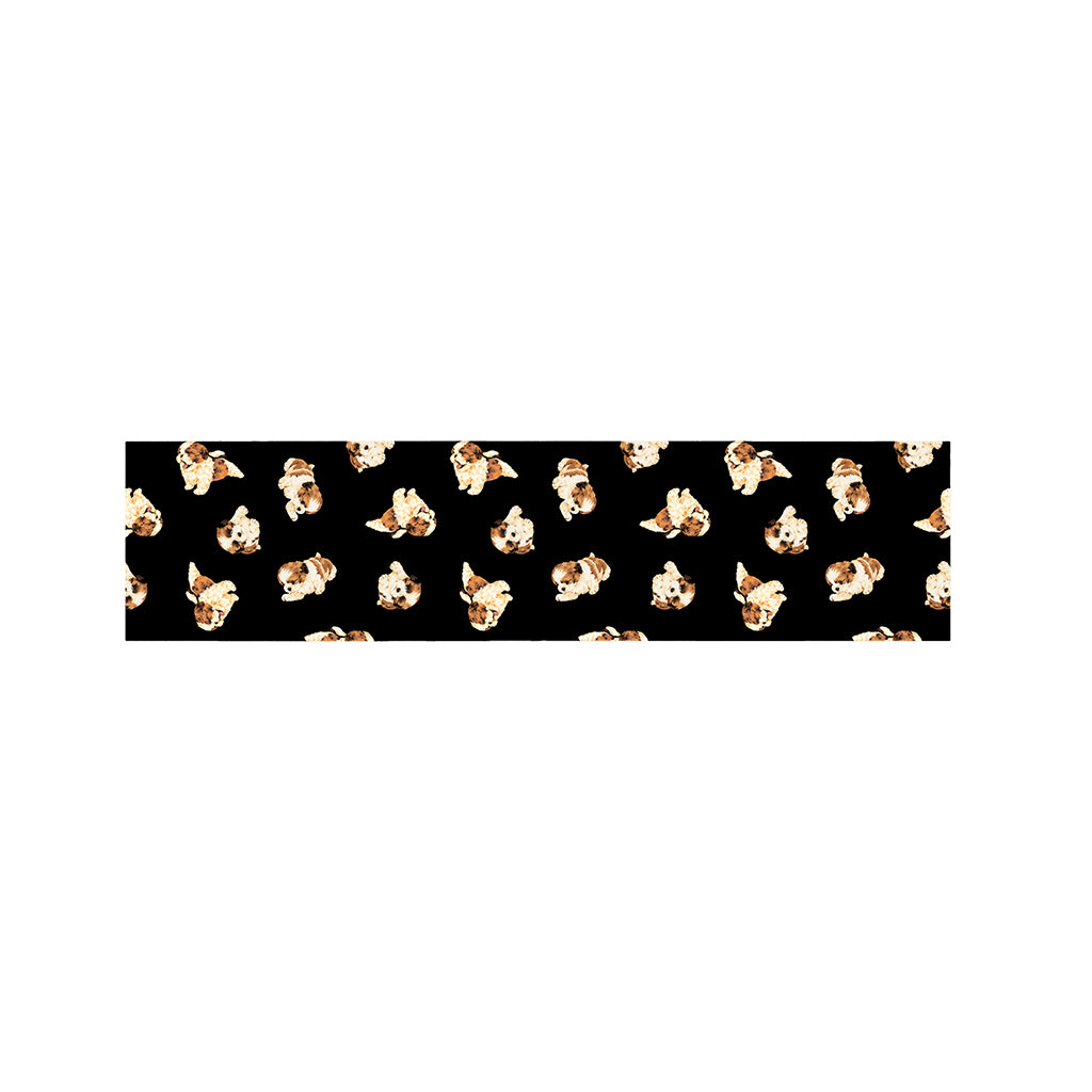 Shih Tzu Puppy Pattern Print Bed Runner