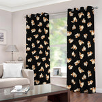 Shih Tzu Puppy Pattern Print Blackout Grommet Curtains