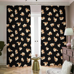 Shih Tzu Puppy Pattern Print Blackout Pencil Pleat Curtains