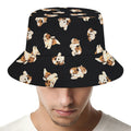 Shih Tzu Puppy Pattern Print Bucket Hat