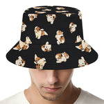 Shih Tzu Puppy Pattern Print Bucket Hat