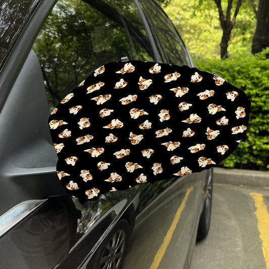 Shih Tzu Puppy Pattern Print Car Side Mirror Covers