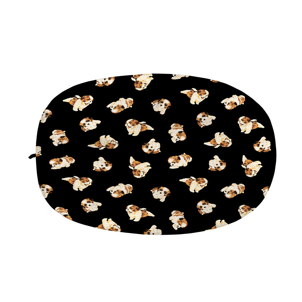 Shih Tzu Puppy Pattern Print Car Side Mirror Covers