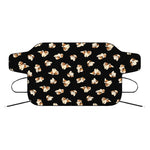 Shih Tzu Puppy Pattern Print Car Windshield Snow Cover