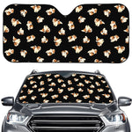 Shih Tzu Puppy Pattern Print Car Windshield Sun Shade