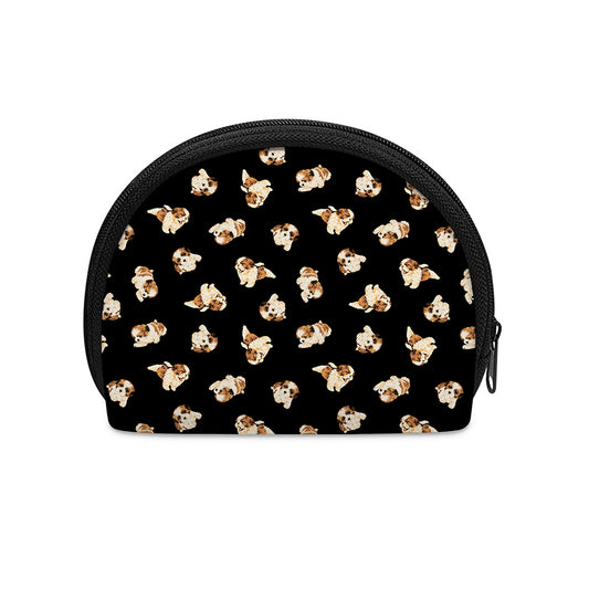 Shih Tzu Puppy Pattern Print Coin Purse