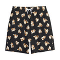 Shih Tzu Puppy Pattern Print Cotton Shorts