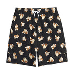 Shih Tzu Puppy Pattern Print Cotton Shorts