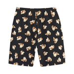 Shih Tzu Puppy Pattern Print Cotton Shorts