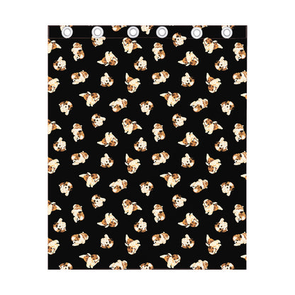 Shih Tzu Puppy Pattern Print Curtain