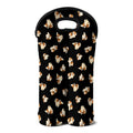 Shih Tzu Puppy Pattern Print Double Neoprene Wine Tote