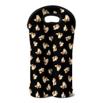 Shih Tzu Puppy Pattern Print Double Neoprene Wine Tote