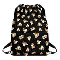 Shih Tzu Puppy Pattern Print Drawstring Backpack