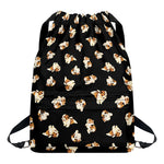 Shih Tzu Puppy Pattern Print Drawstring Backpack