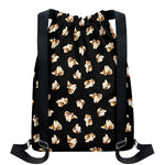 Shih Tzu Puppy Pattern Print Drawstring Backpack