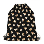 Shih Tzu Puppy Pattern Print Drawstring Bag