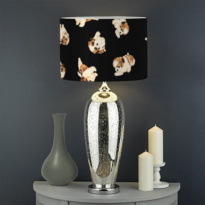 Shih Tzu Puppy Pattern Print Drum Lamp Shade