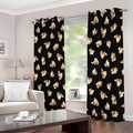 Shih Tzu Puppy Pattern Print Extra Wide Grommet Curtains