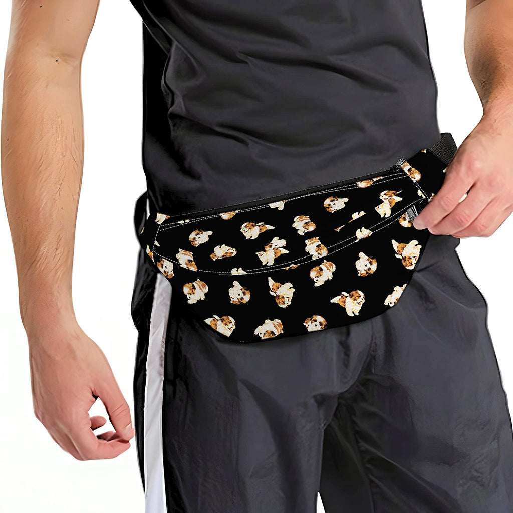 Shih Tzu Puppy Pattern Print Fanny Pack