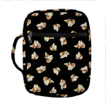 Shih Tzu Puppy Pattern Print Front Pocket Bible Bag
