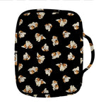 Shih Tzu Puppy Pattern Print Front Pocket Bible Bag