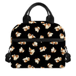 Shih Tzu Puppy Pattern Print Insulated Lunch Bag
