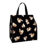 Shih Tzu Puppy Pattern Print Insulated Lunch Tote
