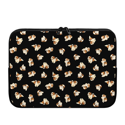 Shih Tzu Puppy Pattern Print Laptop Sleeve