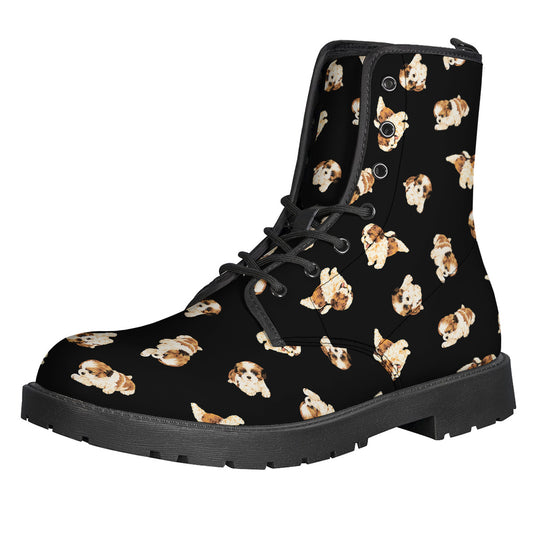 Shih Tzu Puppy Pattern Print Backpack