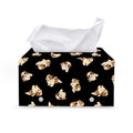 Shih Tzu Puppy Pattern Print Leather Tissue Box Cover