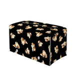 Shih Tzu Puppy Pattern Print Leather Tissue Box Cover