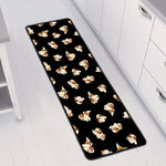 Shih Tzu Puppy Pattern Print Long Kitchen Mat