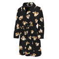 Shih Tzu Puppy Pattern Print Men's Bathrobe