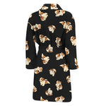 Shih Tzu Puppy Pattern Print Men's Bathrobe