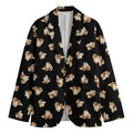 Shih Tzu Puppy Pattern Print Men's Blazer