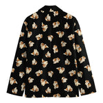 Shih Tzu Puppy Pattern Print Men's Blazer