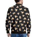 Shih Tzu Puppy Pattern Print Men's Bomber Jacket