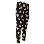 Shih Tzu Puppy Pattern Print Men's Compression Pants