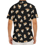 Shih Tzu Puppy Pattern Print Men's Deep V-Neck Shirt